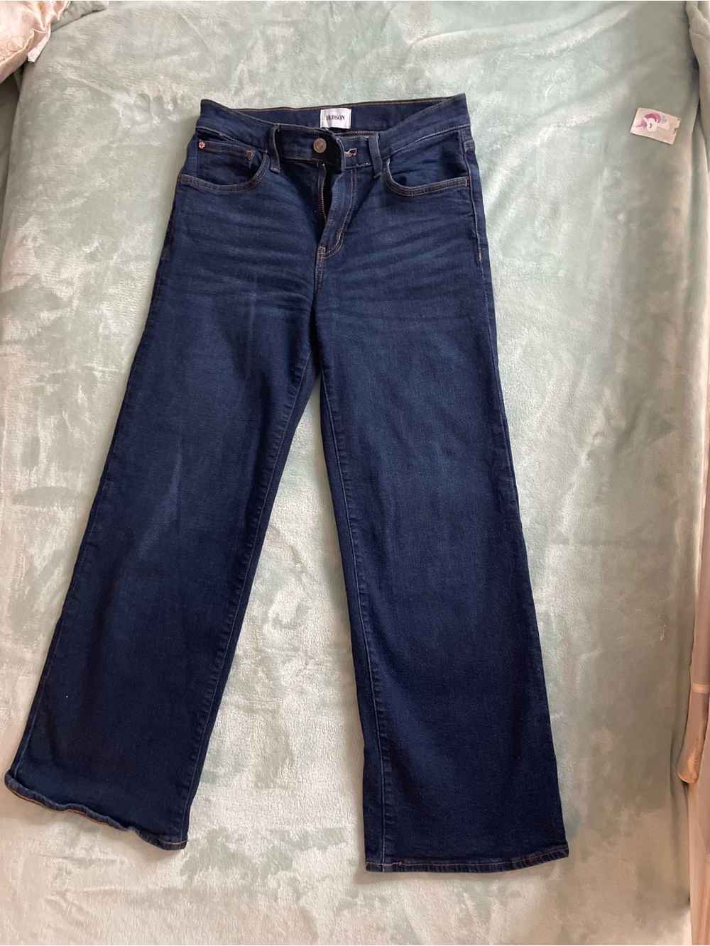 Hudson Jeans Dark Indigo Wide-Leg Flare Jeans